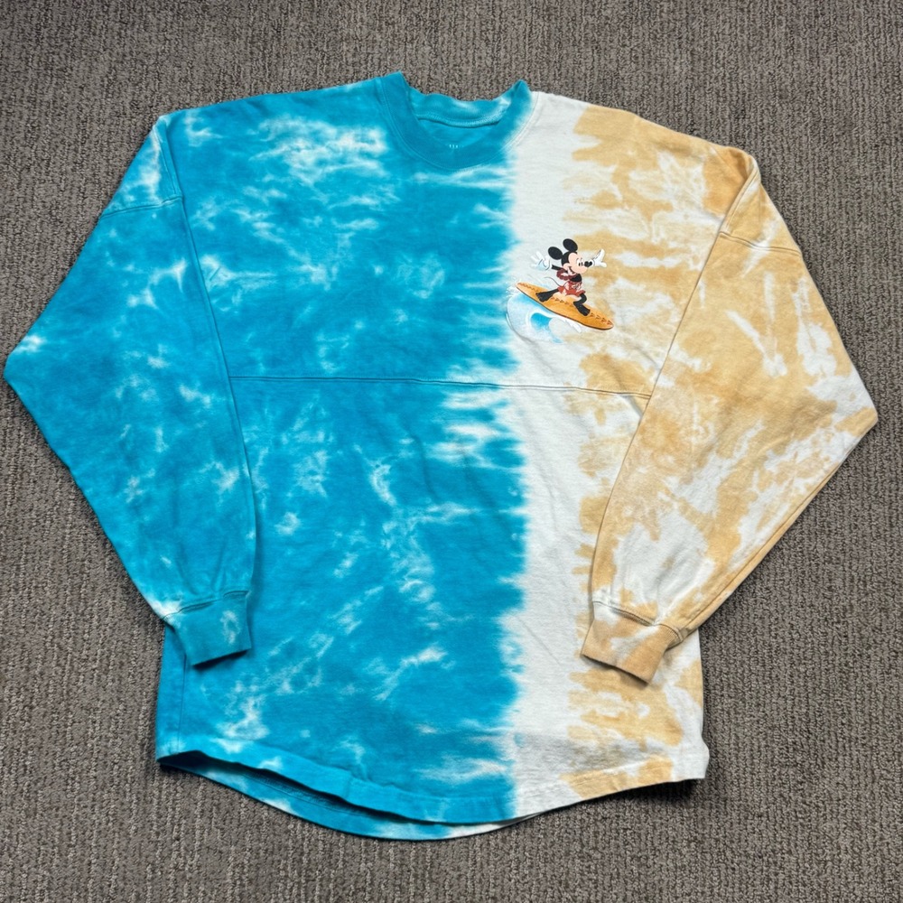 Disney Spirit Jersey Aulani Hawaii Adult XS Long Sleeve Shirt Tie Dye